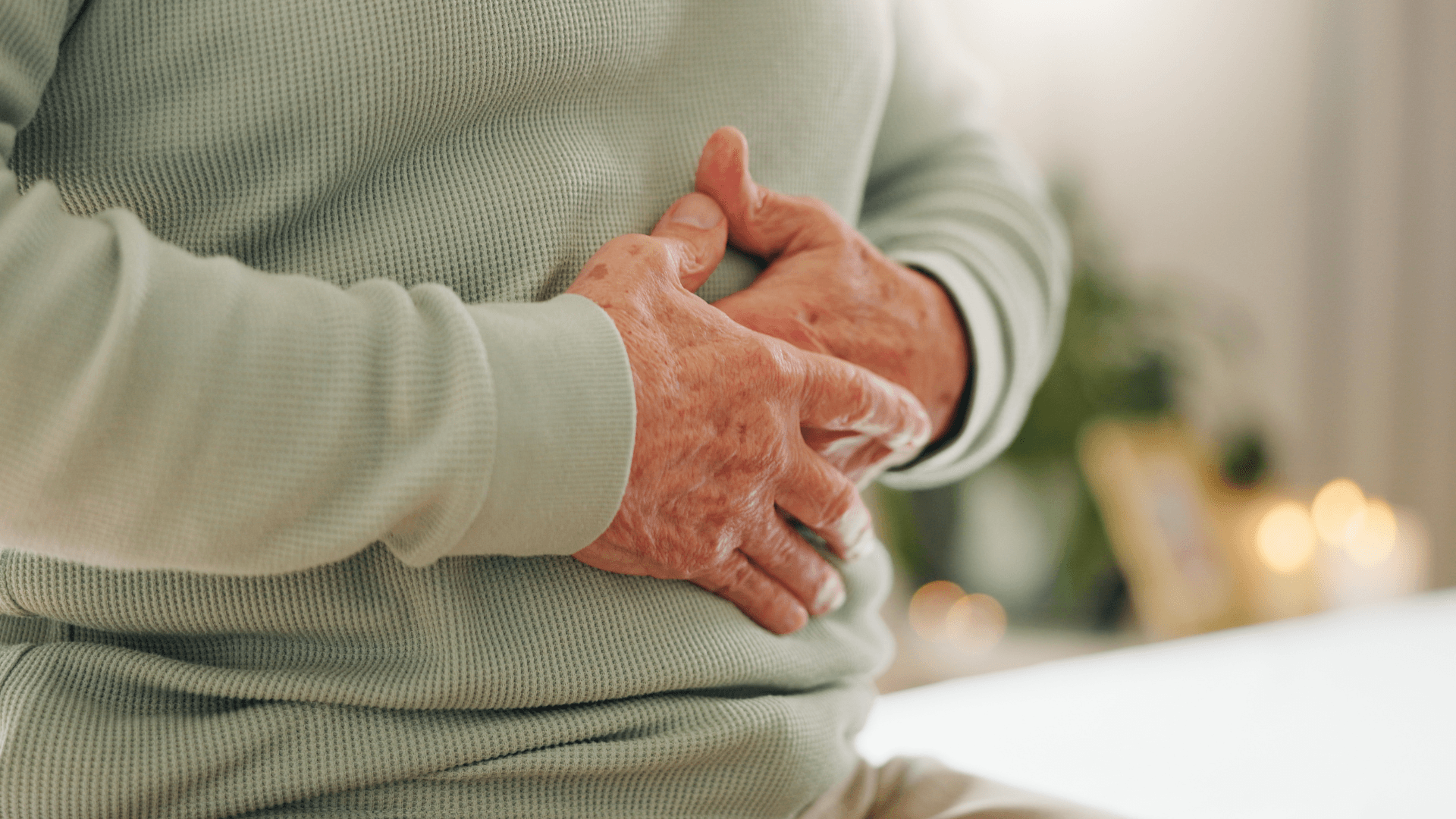 Photo showing a person experiencing discomfort due to IBS