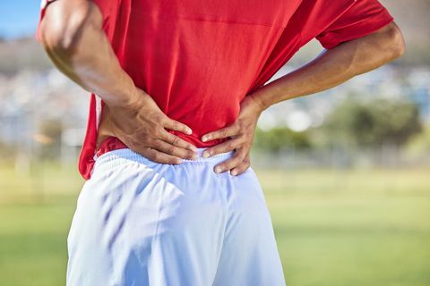 Chronic back injury is a common football overuse injury