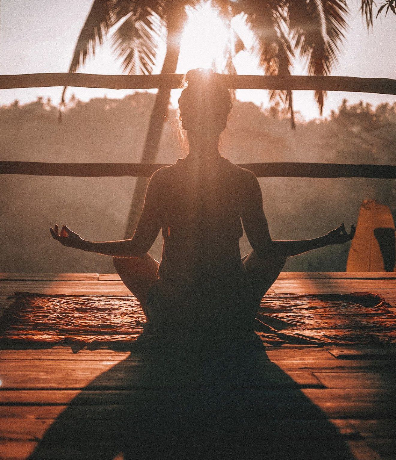 women meditating