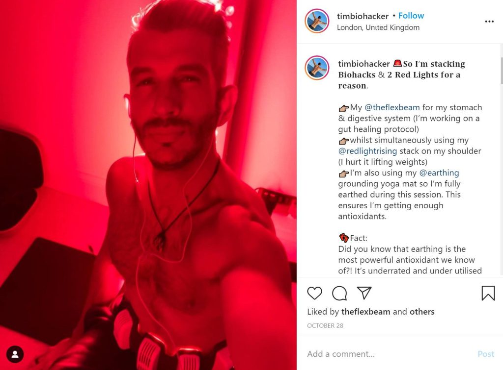 tim biohacker instagram post